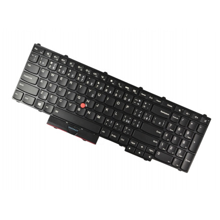 Lenovo ThinkPad P50 klávesnice na notebook CZ/SK Černá s rámečkem, Podsvícená, Trackpoint
