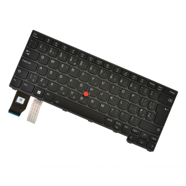 Kompatibilní Lenovo 5N21A21758 klávesnice na notebook CZ/SK černá, podsvícená, s rámečkem