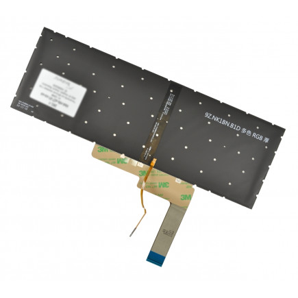 MSI ALPHA 17 B5EEK klávesnice na notebook bez rámečku černá CZ/SK podsvícená