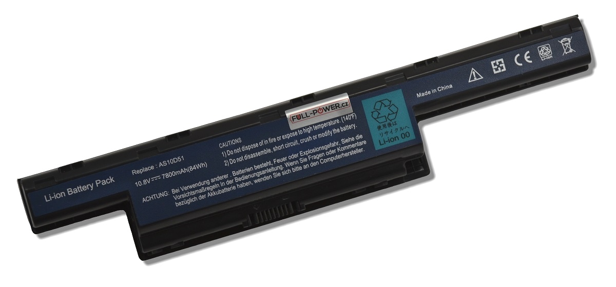 Baterie Acer TravelMate P253-E 7800mah Li-ion 10,8V černá ...